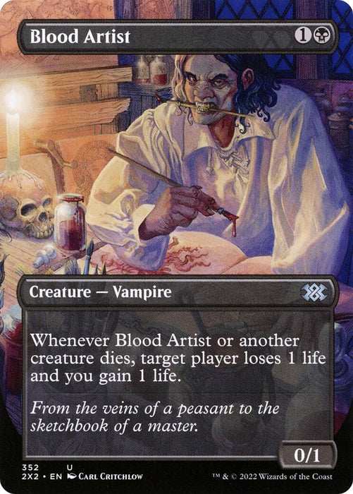 Image for Blood Artist (Borderless) (352) (2X2) - Magic: The Gathering