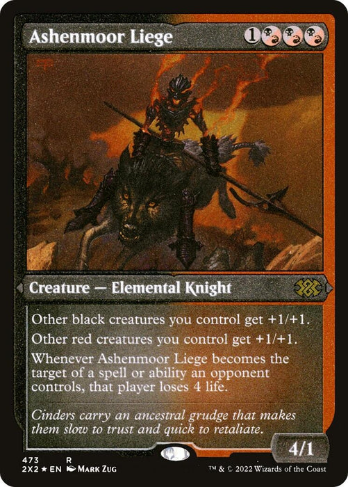 Image for Ashenmoor Liege (Foil Etched) (473) (2X2) - Magic: The Gathering