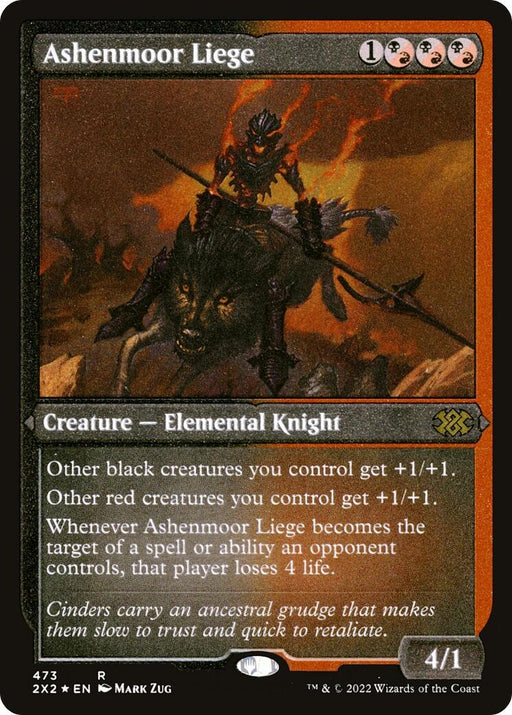 Image for Ashenmoor Liege (Foil Etched) (473) (2X2) - Magic: The Gathering