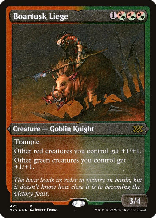 Image for Boartusk Liege (Foil Etched) (479) (2X2) - Magic: The Gathering