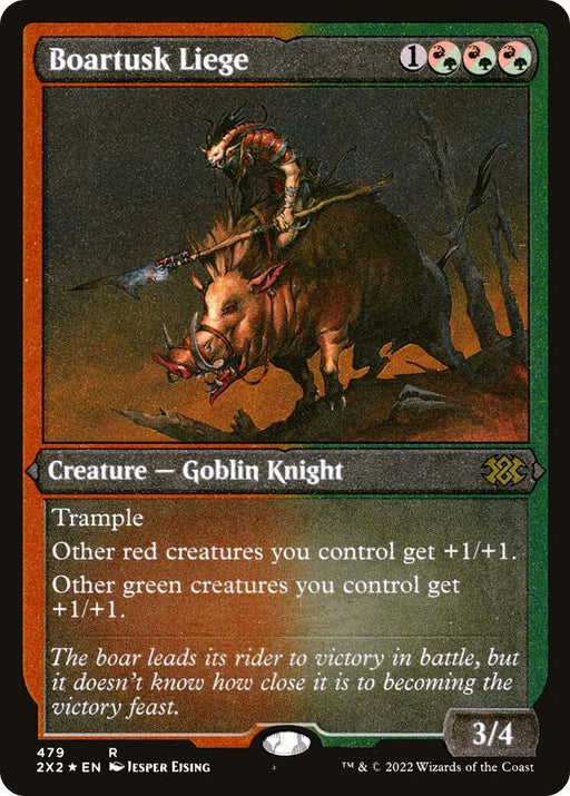 Image for Boartusk Liege (Foil Etched) (479) (2X2) - Magic: The Gathering