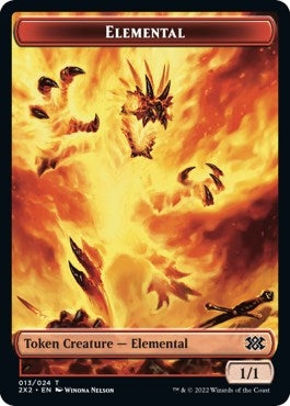 Image for Elemental // Knight Double-Sided Token (13 // 5) (2X2) - Magic: The Gathering