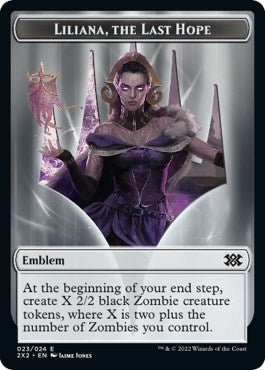 Image for Emblem - Liliana, the Last Hope // Spirit (002) Double-Sided Token (23 // 2) (2X2) - Magic: The Gathering