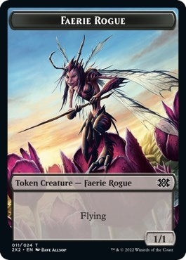 Image for Faerie Rogue // Monk Double-Sided Token (11 // 6) (2X2) - Magic: The Gathering