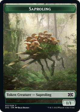 Image for Saproling // Angel Double-Sided Token (17 // 3) (2X2) - Magic: The Gathering