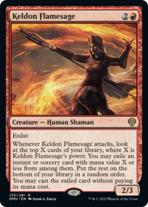 Image for Keldon Flamesage (135) (DMU) - Magic: The Gathering