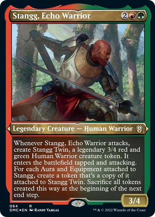 Image for Stangg, Echo Warrior (Foil Etched) (64) (DMC) - Magic: The Gathering