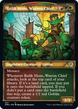 Image for Rulik Mons, Warren Chief (Textured Foil) (357) (DMU) - Magic: The Gathering