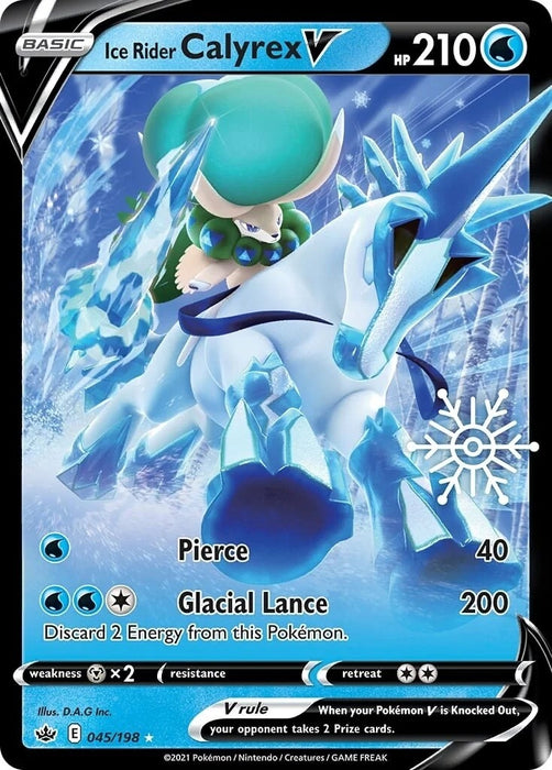 Ice Rider Calyrex V - 045/198 (Holiday Calendar) (045/198) (MCAP)