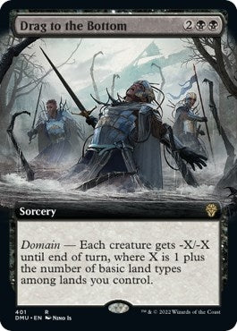 Image for Drag to the Bottom (Extended Art) (401) (DMU) - Magic: The Gathering