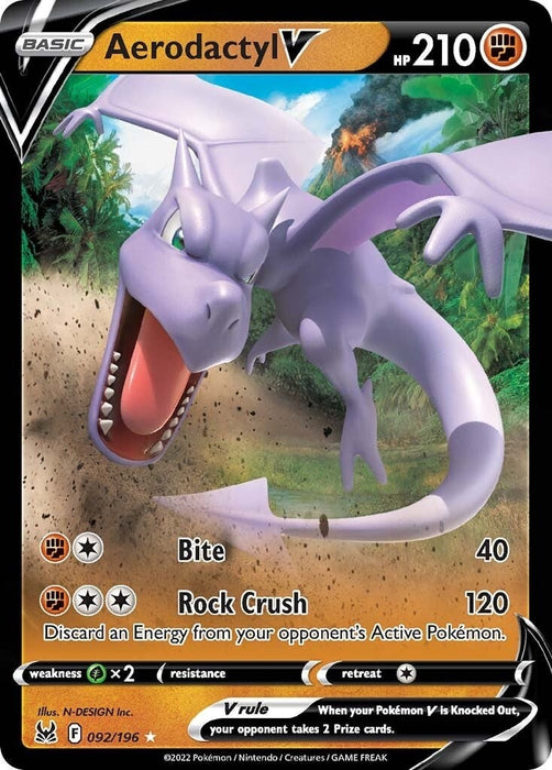Aerodactyl V (092/196) (SWSH11)