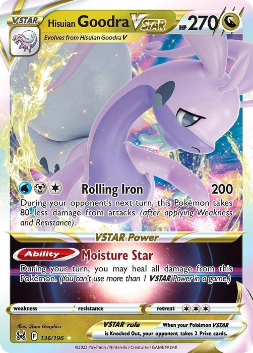 Hisuian Goodra VSTAR (136/196) (SWSH11)