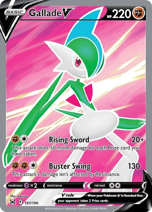 Image for Gallade V (Full Art) (181/196) (SWSH11) - Pokemon
