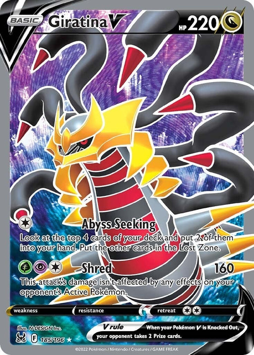 Image for Giratina V (Full Art) (185/196) (SWSH11) - Pokemon