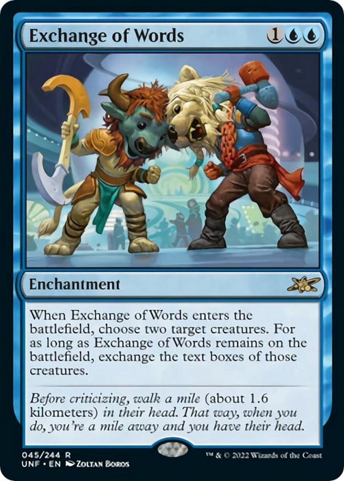 Image for Exchange of Words (45) (UNF) - Magic: The Gathering