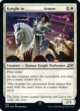 Image for Knight in _______ Armor (Galaxy Foil) (303) (UNF) - Magic: The Gathering