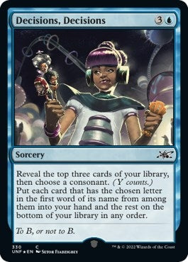 Image for Decisions, Decisions (Galaxy Foil) (330) (UNF) - Magic: The Gathering