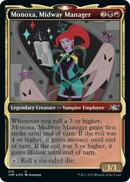 Image for Monoxa, Midway Manager (Showcase) (Galaxy Foil) (516) (UNF) - Magic: The Gathering