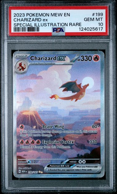 #199 CHARIZARD ex SPECIAL ILLUSTRATION RARE 2023 POKEMON MEW EN-151 PSA 10