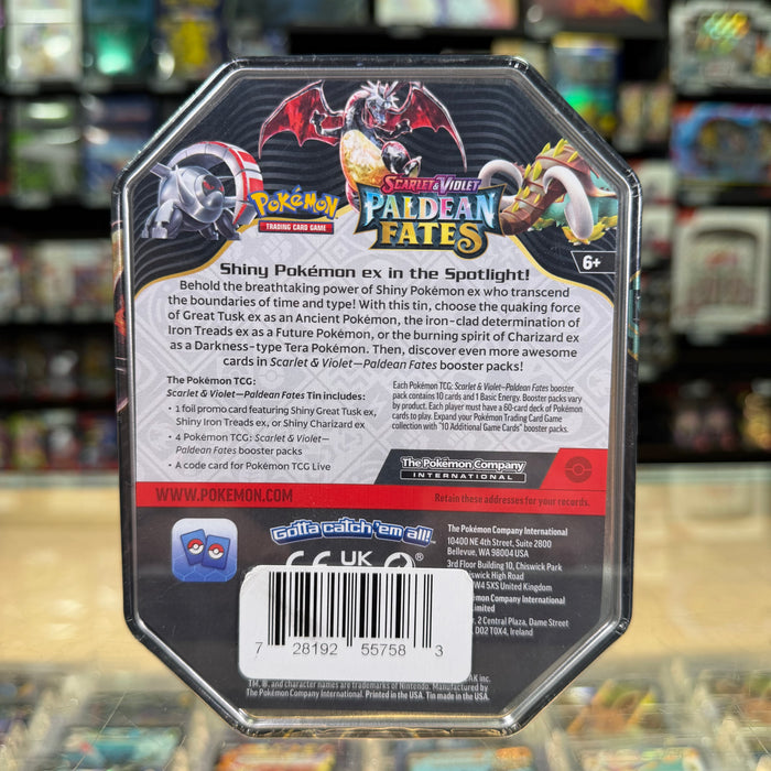 Pokémon TCG: Scarlet & Violet: Paldean Fates - Tin (Charizard ex) (International Version)