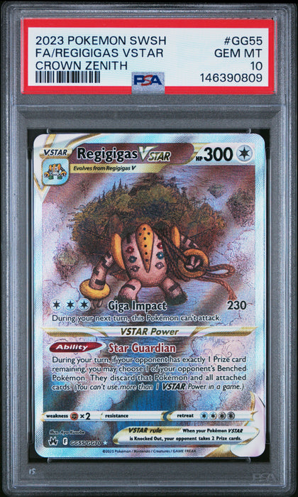 FA/REGIGIGAS VSTAR CROWN ZENITH 2023 POKEMON SWORD AND SHIELD CROWN ZENITH PSA GEM MT 10