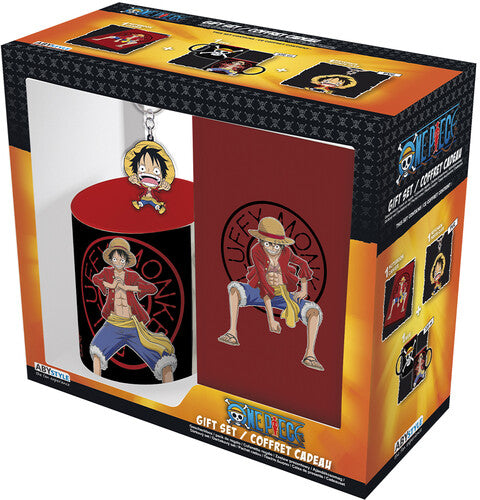 One Piece Gift Set - Mug (320ML) With PVC Keyring & Luffy Notebook