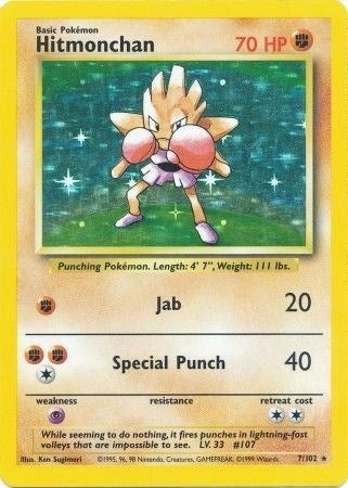 Image for Hitmonchan (007/102) (BS) - Pokemon