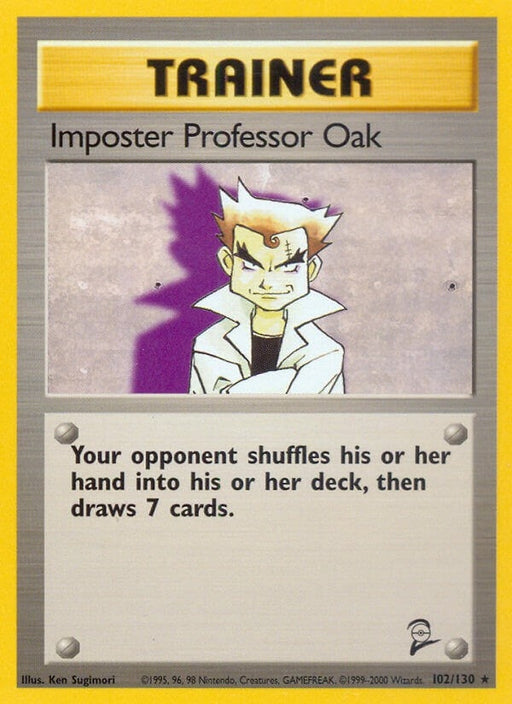 Image for Imposter Professor Oak (102/130) (BS2) - Pokemon