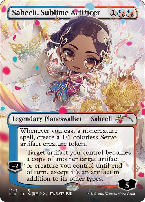 Saheeli, Sublime Artificer (Borderless) (1143) (SLD)