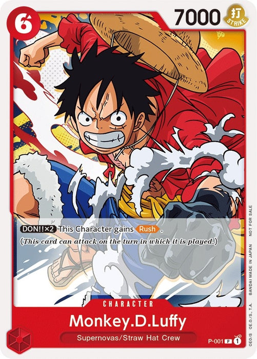 Monkey.D.Luffy (Super Pre-Release) [Participant] (P-001) (OP-PR)