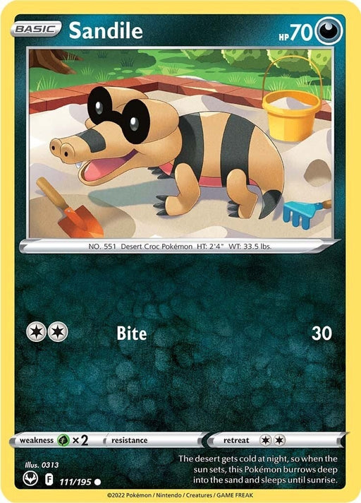 Image for Sandile (111/195) (SWSH12) - Pokemon
