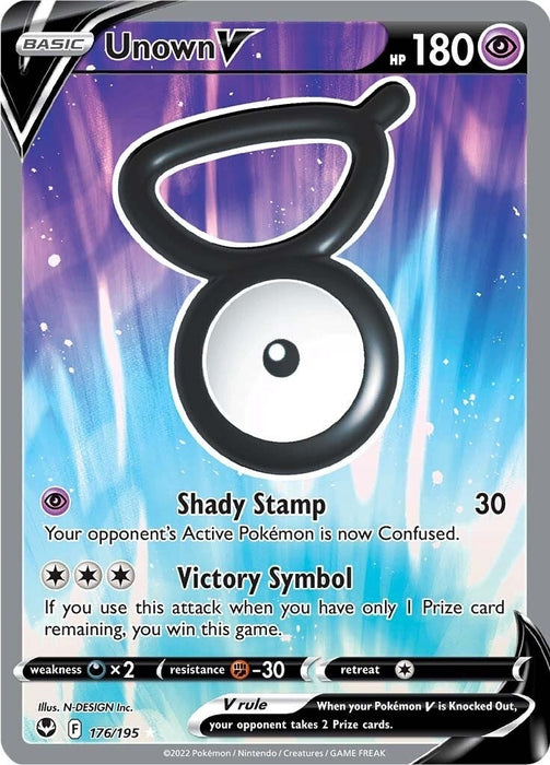 Unown V (Full Art) (176/195) (SWSH12)