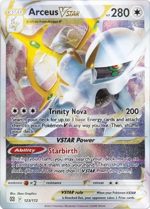 Image for Arceus VSTAR - 123/172 (Metal Card) (123/172) (MCAP) - Pokemon
