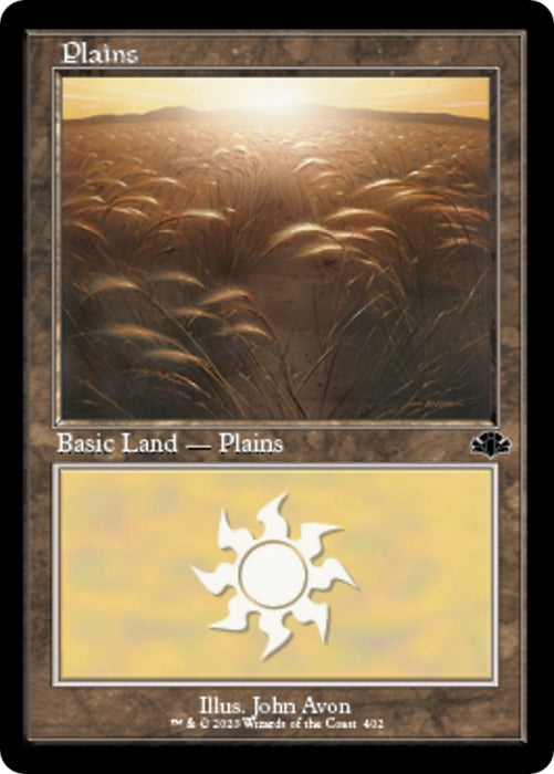 Image for Plains (402) (Retro Frame) (402) (DMR) - Magic: The Gathering