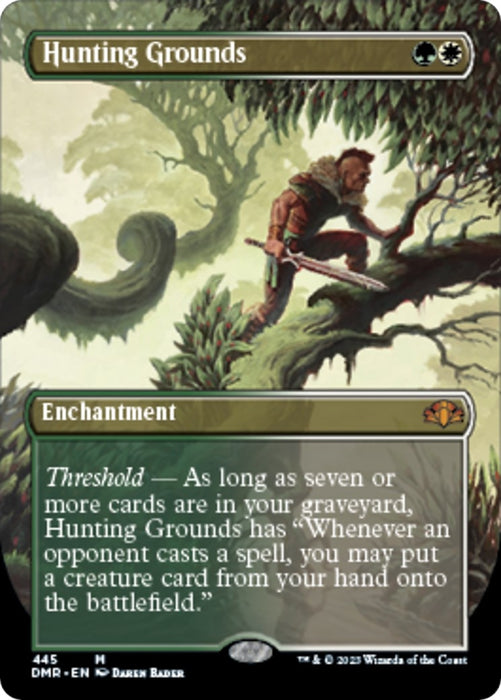 Image for Hunting Grounds (Borderless) (445) (DMR) - Magic: The Gathering