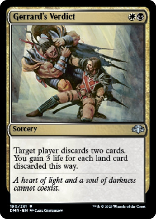 Image for Gerrard's Verdict (190) (DMR) - Magic: The Gathering