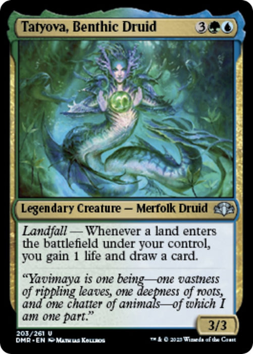 Image for Tatyova, Benthic Druid (203) (DMR) - Magic: The Gathering