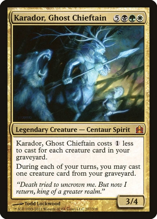 Image for Karador, Ghost Chieftain (207) (CMD) - Magic: The Gathering