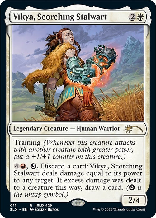 Image for Vikya, Scorching Stalwart (11) (SLX) - Magic: The Gathering