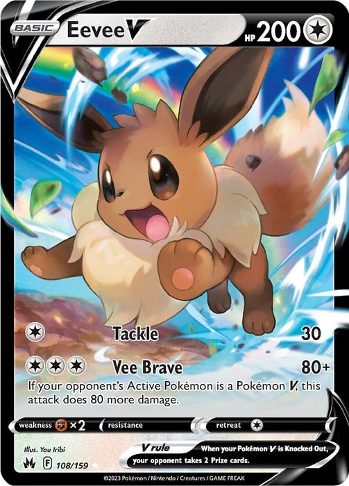 Image for Eevee V (108/159) (CRZ) - Pokemon