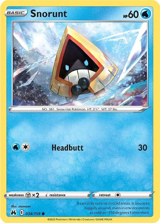 Image for Snorunt (034/159) (CRZ) - Pokemon