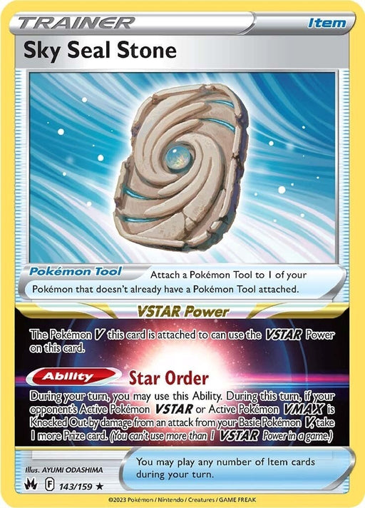 Image for Sky Seal Stone (143/159) (CRZ) - Pokemon