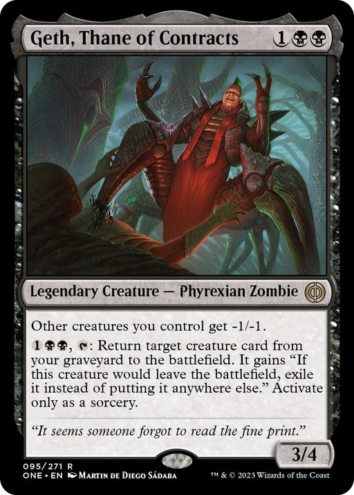 Image for Geth, Thane of Contracts (95) (ONE) - Magic: The Gathering