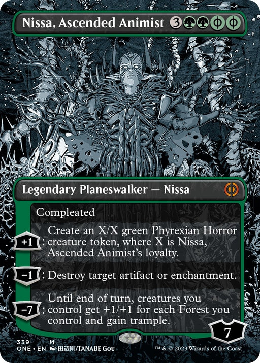 Image for Nissa, Ascended Animist (Borderless) (339) (ONE) - Magic: The Gathering