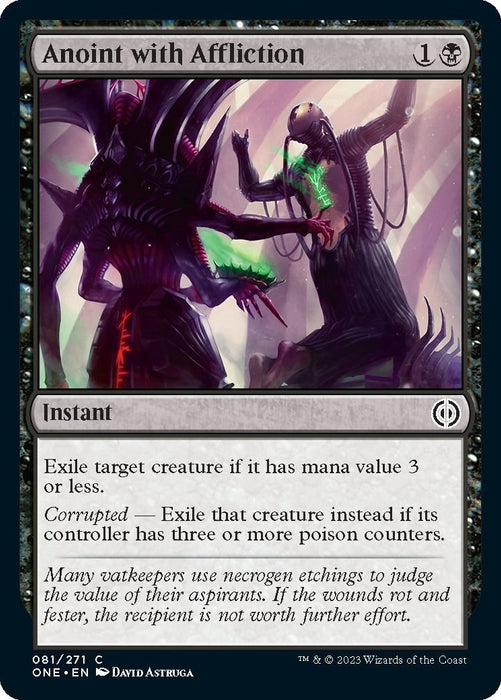 Image for Anoint with Affliction (81) (ONE) - Magic: The Gathering