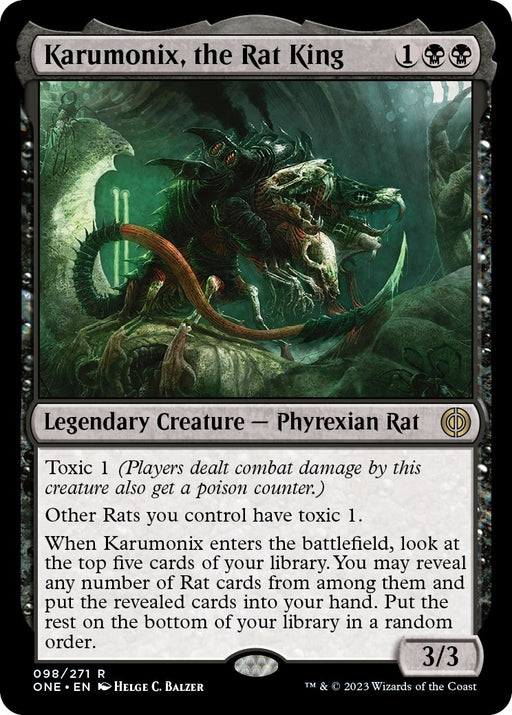 Image for Karumonix, the Rat King (98) (ONE) - Magic: The Gathering