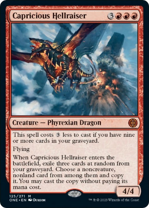 Image for Capricious Hellraiser (125) (ONE) - Magic: The Gathering