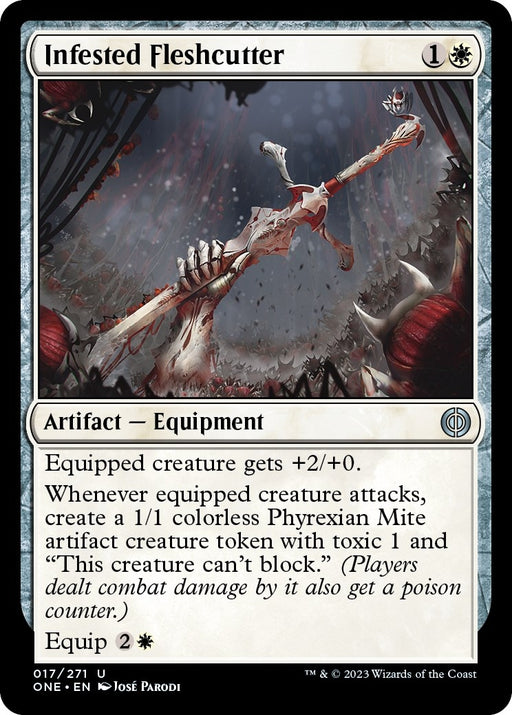 Image for Infested Fleshcutter (17) (ONE) - Magic: The Gathering