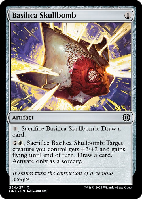 Image for Basilica Skullbomb (224) (ONE) - Magic: The Gathering