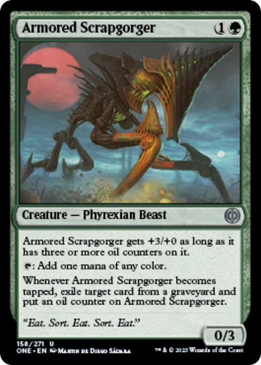 Image for Armored Scrapgorger (158) (ONE) - Magic: The Gathering